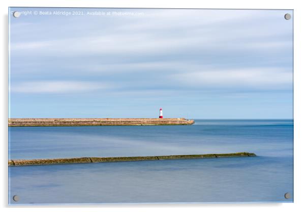 Berwick Lighthouse Acrylic by Beata Aldridge