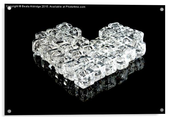  Heart of ice Acrylic by Beata Aldridge