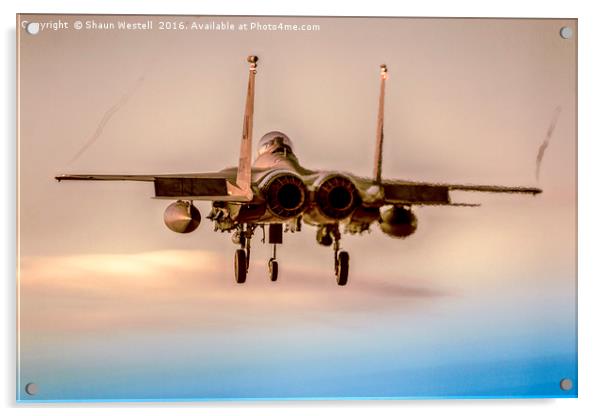 " F15 Eagle Finals " Acrylic by Shaun Westell