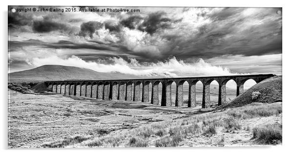  Ribblehead Viaduct Acrylic by John Ealing