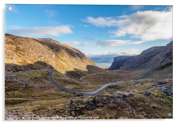 Bealach na Bà Acrylic by Iain MacDiarmid