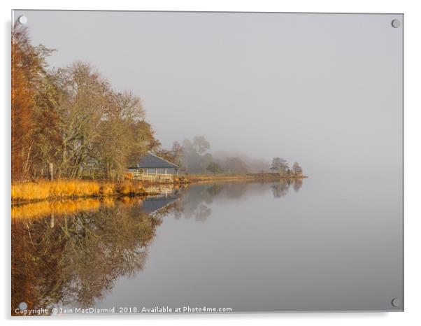 Loch Meiklie Acrylic by Iain MacDiarmid