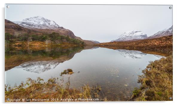 Loch Clair and Liathach Acrylic by Iain MacDiarmid