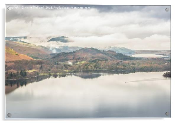 Derwent Water View Acrylic by Kevin Clelland