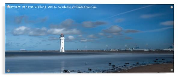 Perch Rock Lighthouse Acrylic by Kevin Clelland