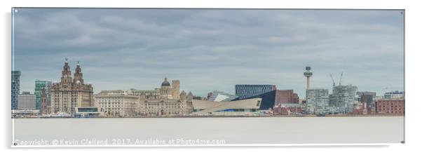 Liverpool Water Front. Acrylic by Kevin Clelland