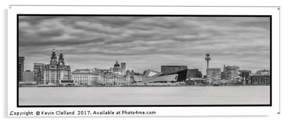 Liverpool Water Front Acrylic by Kevin Clelland