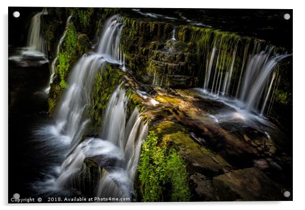 Sgwd Y Pannwr Waterfall BreconBeacons Acrylic by Kevin Clelland
