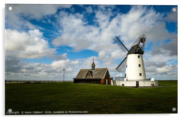 Lytham St.Annes windmill Acrylic by Kevin Clelland