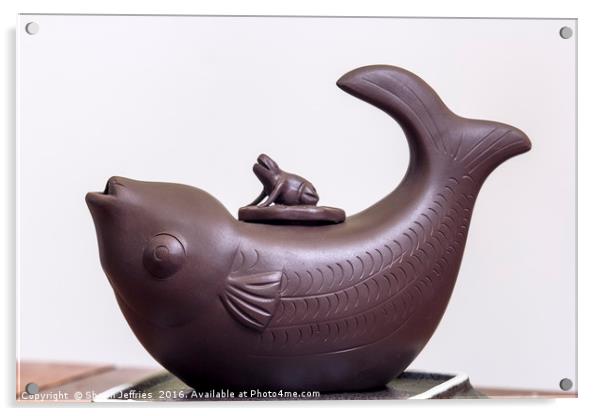 Teapot Clay Yixing Acrylic by Shawn Jeffries