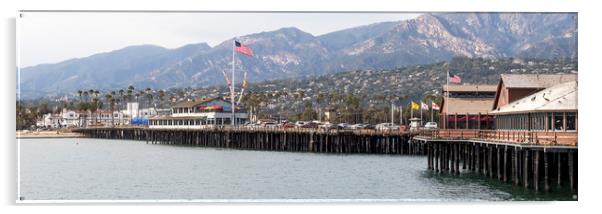 Stern's Wharf Santa Barbara Acrylic by Shawn Jeffries