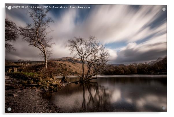 Llyn Padarn Llanberis  Acrylic by Chris Evans