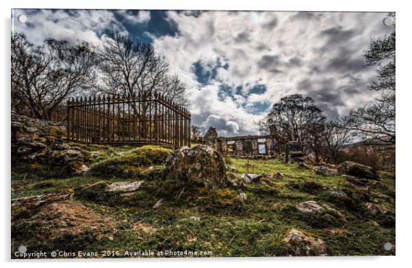 Abandoned Chapel  Acrylic by Chris Evans