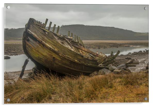 Dulas Bay Shipreck  Acrylic by Chris Evans