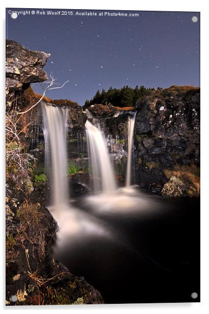  Fairy Pools, Isle of Skye, Scotland Acrylic by Rob Woolf