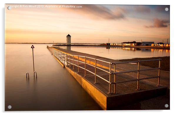  Brightlingsea Calm Acrylic by Rob Woolf