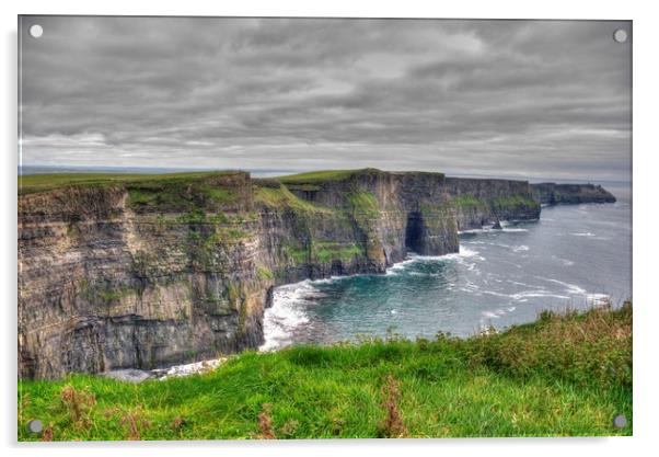 Cliffs of Moher. Ireland. HDR landscape Acrylic by HQ Photo