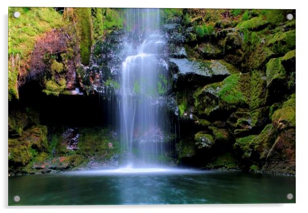 the hidden Waterfall  Acrylic by HQ Photo