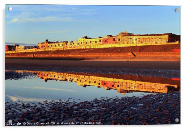 Blackpool North Shore Reflection Acrylic by David Chennell