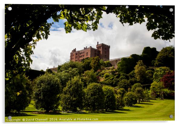 Powis Castle  Acrylic by David Chennell
