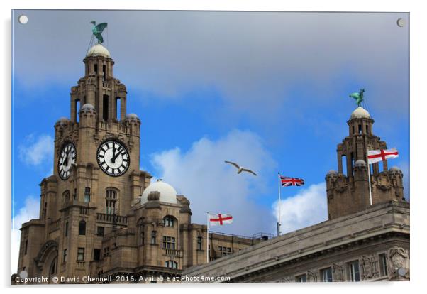 Royal Liver Building  Acrylic by David Chennell