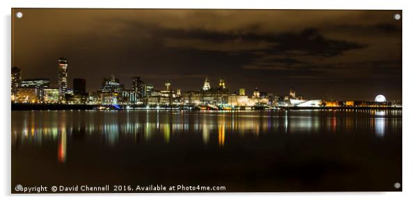 Liverpool Waterfront  Acrylic by David Chennell