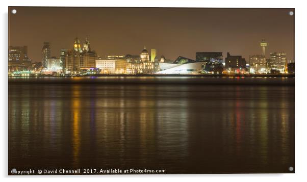 Liverpool Waterfront    Acrylic by David Chennell