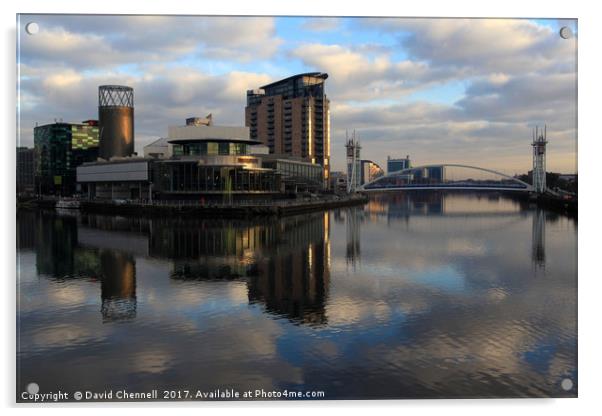Salford Quays    Acrylic by David Chennell