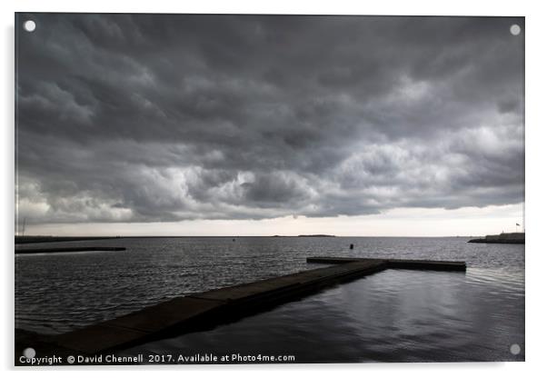 Wirral Storm Acrylic by David Chennell