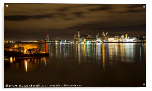 Liverpool Waterfront    Acrylic by David Chennell