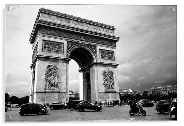 Arc de Triomphe, Paris Acrylic by Steve Chandler