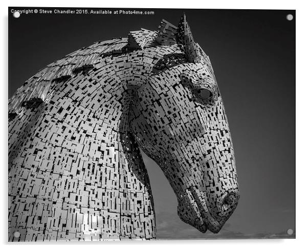  Kelpie Sculpture Up Close Acrylic by Steve Chandler
