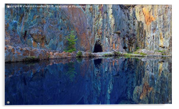  Blue Lagoon Acrylic by Vladimir Korolkov