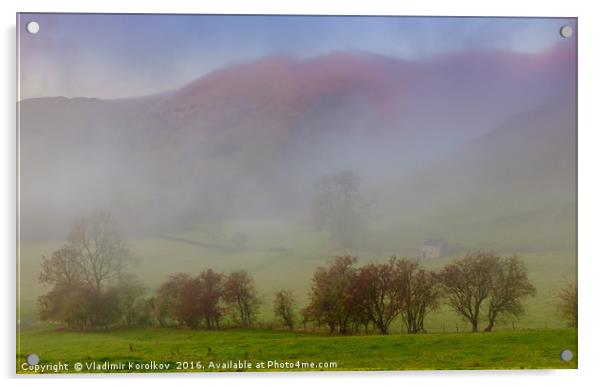 Misty Dovedale Acrylic by Vladimir Korolkov