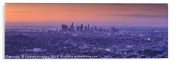 Good morning Los Angeles Acrylic by Vladimir Korolkov