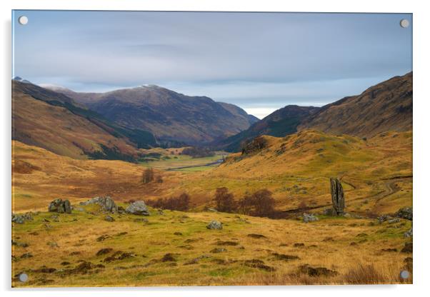 Glen Lyon and the Praying Hands Acrylic by Miles Gray