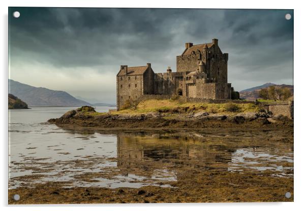 Moody Eilean Donan Castle Acrylic by Miles Gray