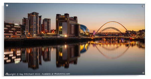 River Tyne View Acrylic by Ray Pritchard