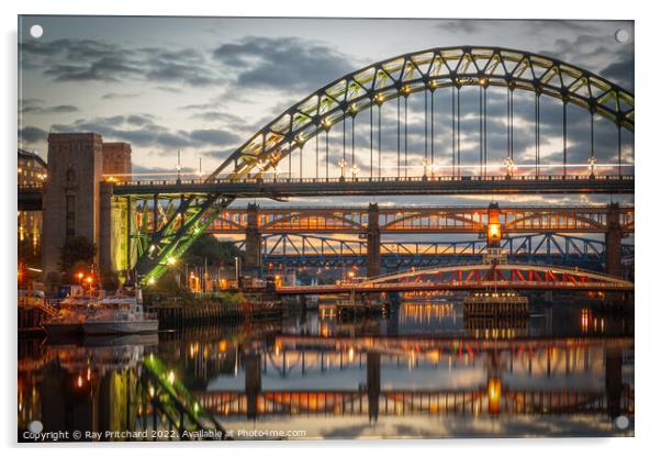 Evening on the Tyne  Acrylic by Ray Pritchard