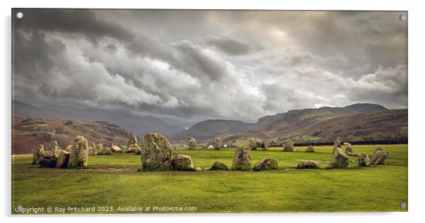 Enigmatic Castlerigg Stone Circle Acrylic by Ray Pritchard