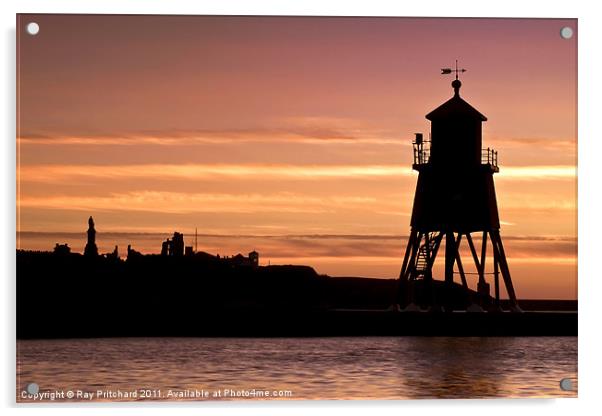 The Groyne Acrylic by Ray Pritchard