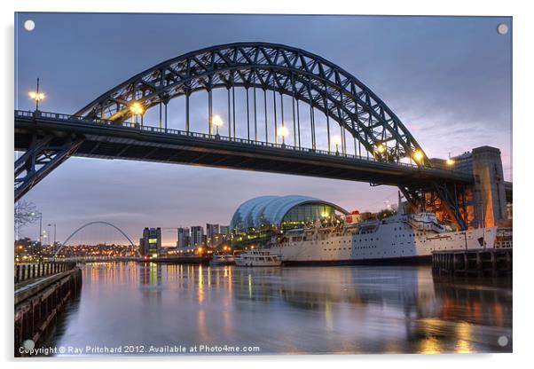 Tyne Bridge Acrylic by Ray Pritchard