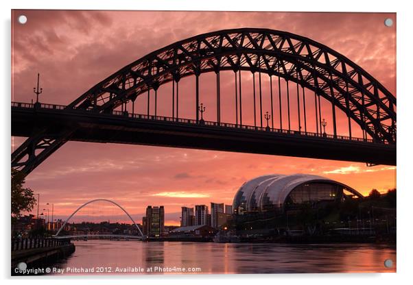 Sunrise Over The Tyne(RELOADED) Acrylic by Ray Pritchard