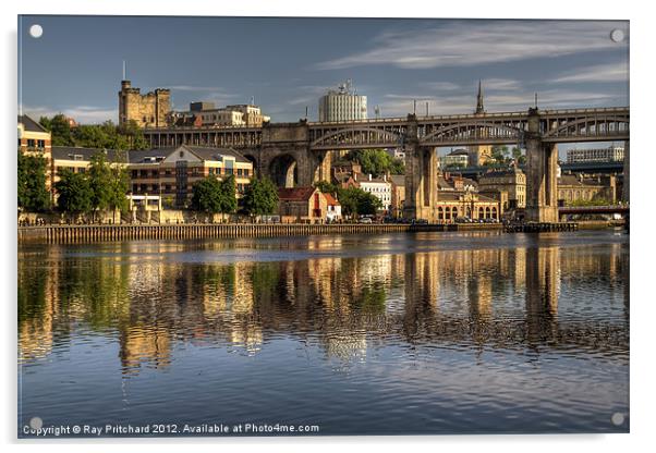 Newcastle Upon Tyne Acrylic by Ray Pritchard