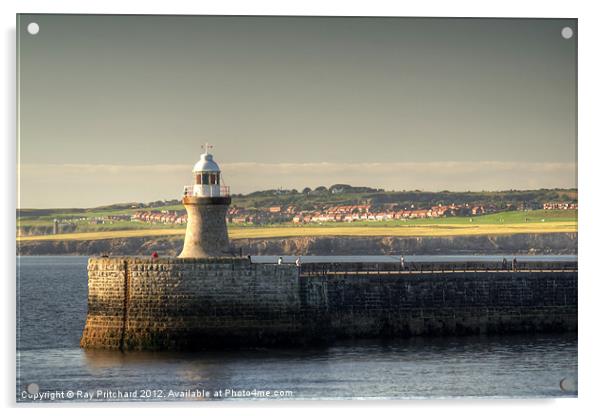 South Shields Pier Acrylic by Ray Pritchard