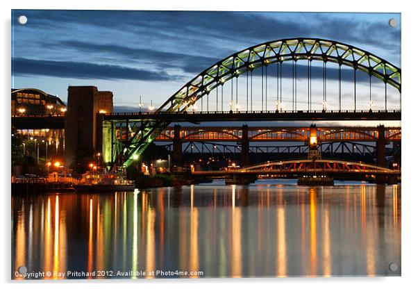 River Tyne Acrylic by Ray Pritchard