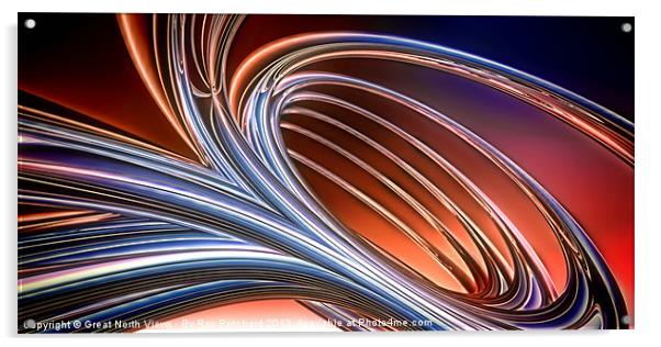 Chrome Tubes Acrylic by Ray Pritchard