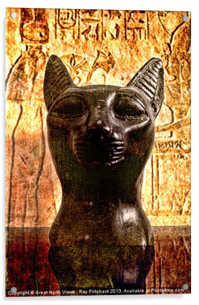 Egyptian Cat Acrylic by Ray Pritchard