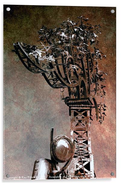Metal Tree Acrylic by Ray Pritchard