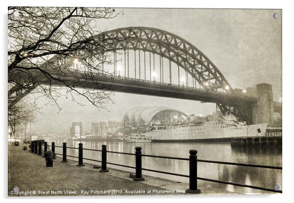 Tyne Bridge Acrylic by Ray Pritchard